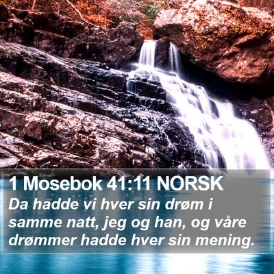 1 Mosebok 41:11 NORSK Bible Verse Image