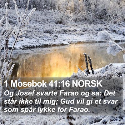 1 Mosebok 41:16 NORSK Bible Verse Image