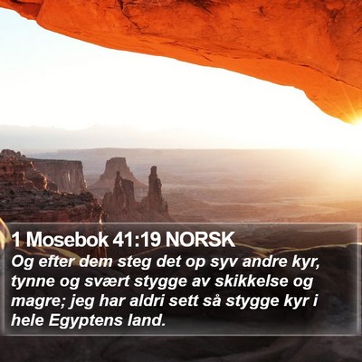 1 Mosebok 41:19 NORSK Bible Verse Image