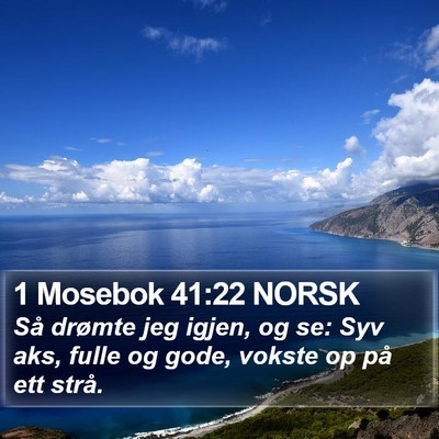 1 Mosebok 41:22 NORSK Bible Verse Image