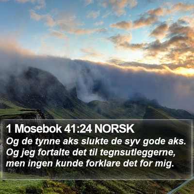 1 Mosebok 41:24 NORSK Bible Verse Image