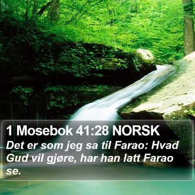 1 Mosebok 41:28 NORSK Bible Verse Image