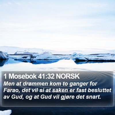 1 Mosebok 41:32 NORSK Bible Verse Image