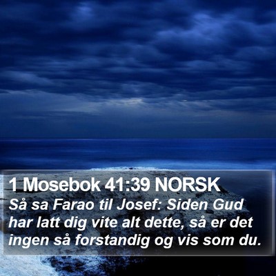 1 Mosebok 41:39 NORSK Bible Verse Image