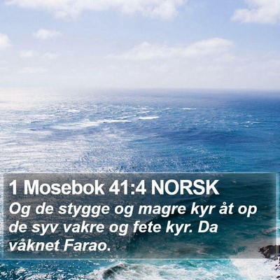 1 Mosebok 41:4 NORSK Bible Verse Image