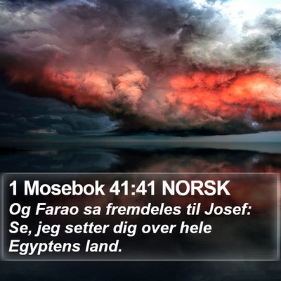 1 Mosebok 41:41 NORSK Bible Verse Image