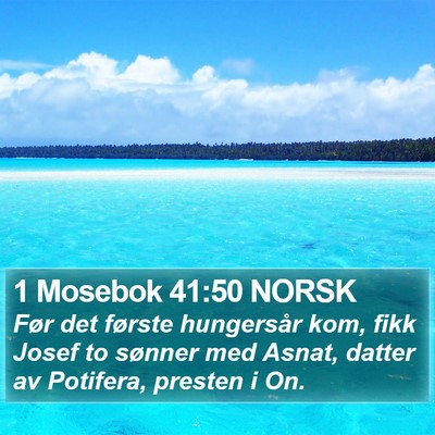1 Mosebok 41:50 NORSK Bible Verse Image