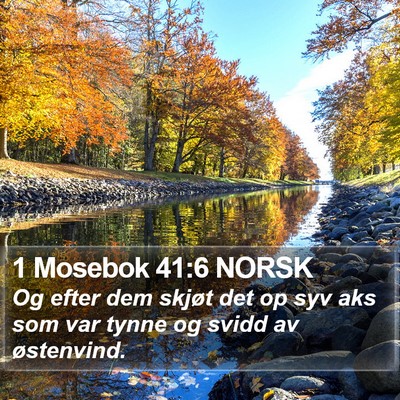 1 Mosebok 41:6 NORSK Bible Verse Image