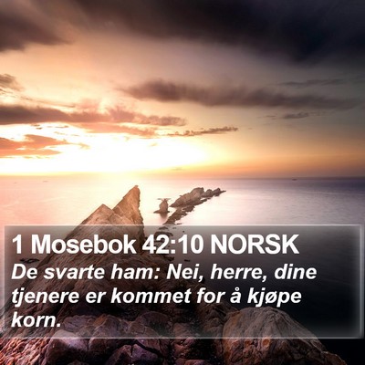 1 Mosebok 42:10 NORSK Bible Verse Image