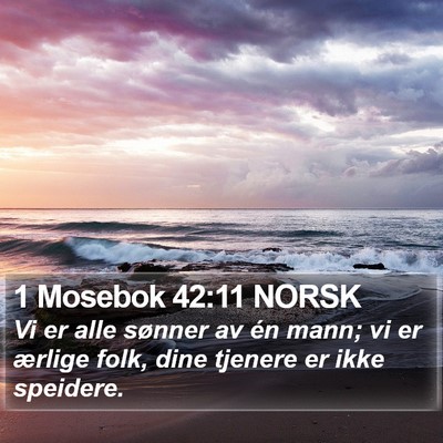 1 Mosebok 42:11 NORSK Bible Verse Image