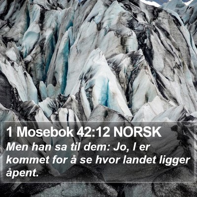 1 Mosebok 42:12 NORSK Bible Verse Image