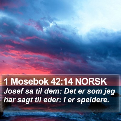 1 Mosebok 42:14 NORSK Bible Verse Image