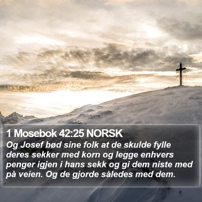 1 Mosebok 42:25 NORSK Bible Verse Image