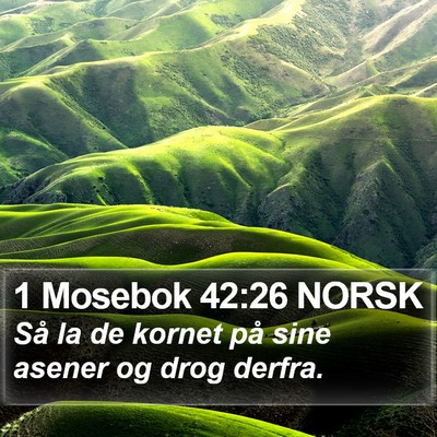 1 Mosebok 42:26 NORSK Bible Verse Image