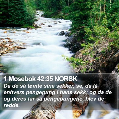 1 Mosebok 42:35 NORSK Bible Verse Image