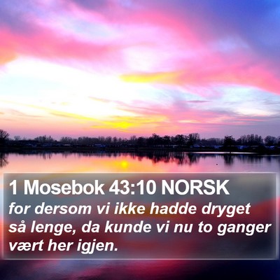 1 Mosebok 43:10 NORSK Bible Verse Image