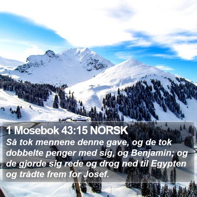 1 Mosebok 43:15 NORSK Bible Verse Image