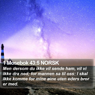 1 Mosebok 43:5 NORSK Bible Verse Image