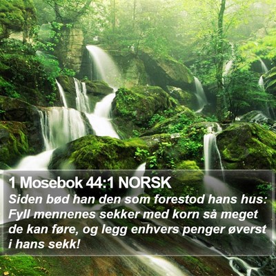 1 Mosebok 44:1 NORSK Bible Verse Image