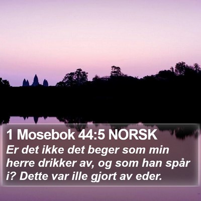 1 Mosebok 44:5 NORSK Bible Verse Image
