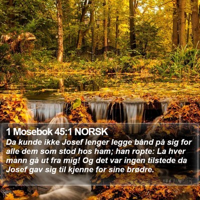 1 Mosebok 45:1 NORSK Bible Verse Image