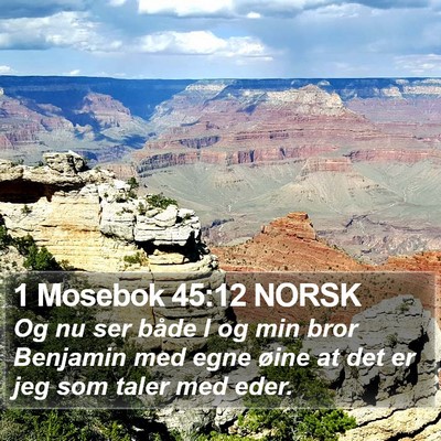 1 Mosebok 45:12 NORSK Bible Verse Image