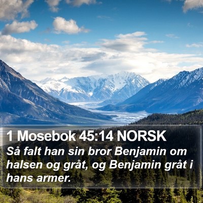 1 Mosebok 45:14 NORSK Bible Verse Image