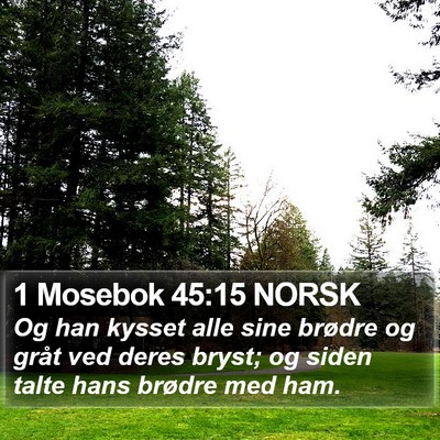 1 Mosebok 45:15 NORSK Bible Verse Image