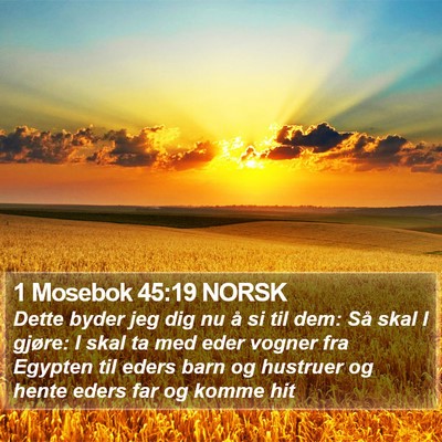 1 Mosebok 45:19 NORSK Bible Verse Image