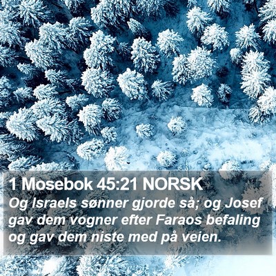 1 Mosebok 45:21 NORSK Bible Verse Image