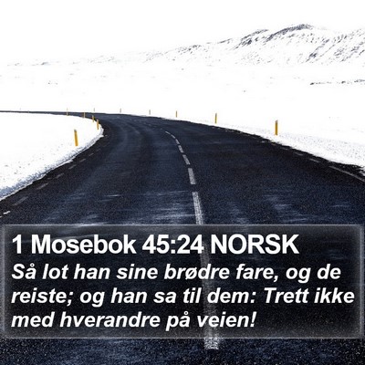 1 Mosebok 45:24 NORSK Bible Verse Image