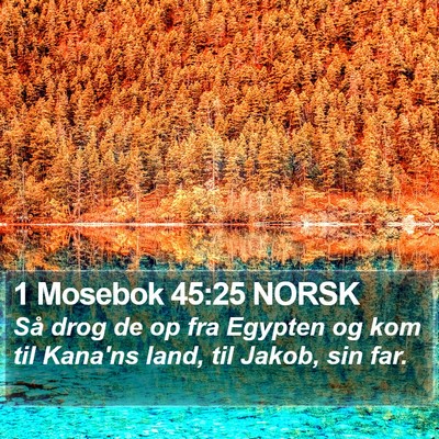 1 Mosebok 45:25 NORSK Bible Verse Image