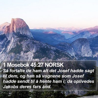 1 Mosebok 45:27 NORSK Bible Verse Image