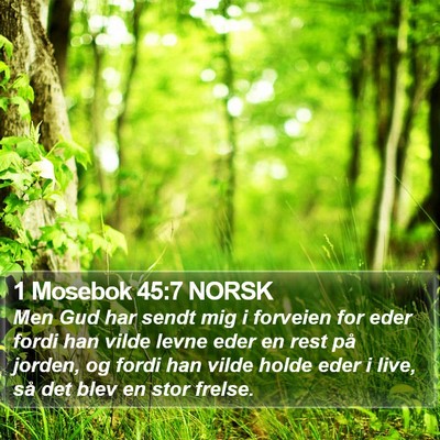 1 Mosebok 45:7 NORSK Bible Verse Image