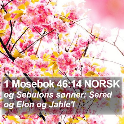1 Mosebok 46:14 NORSK Bible Verse Image
