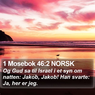 1 Mosebok 46:2 NORSK Bible Verse Image