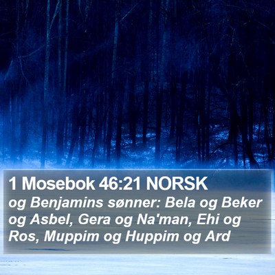 1 Mosebok 46:21 NORSK Bible Verse Image
