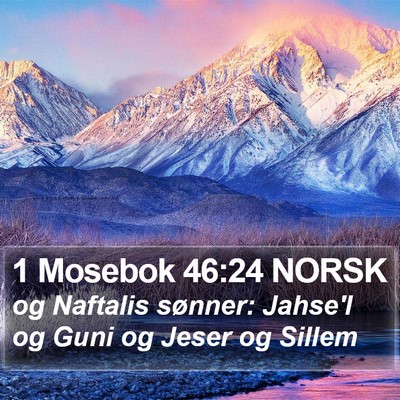 1 Mosebok 46:24 NORSK Bible Verse Image
