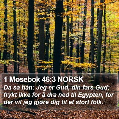 1 Mosebok 46:3 NORSK Bible Verse Image