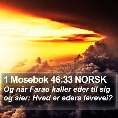 1 Mosebok 46:33 NORSK Bible Verse Image