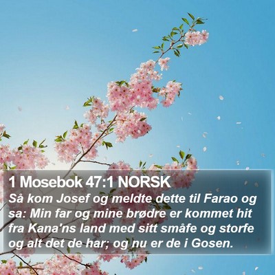1 Mosebok 47:1 NORSK Bible Verse Image
