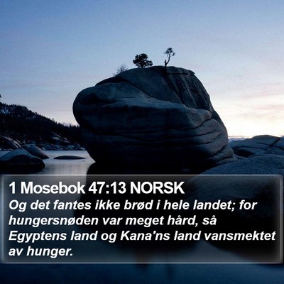 1 Mosebok 47:13 NORSK Bible Verse Image