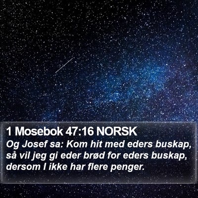 1 Mosebok 47:16 NORSK Bible Verse Image