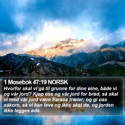 1 Mosebok 47:19 NORSK Bible Verse Image
