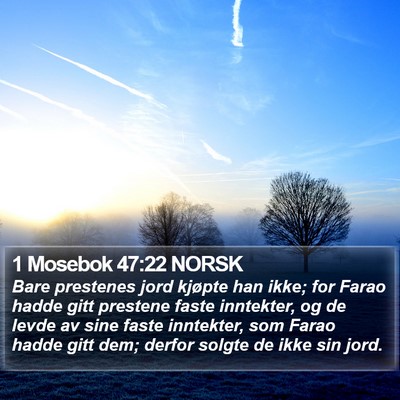 1 Mosebok 47:22 NORSK Bible Verse Image