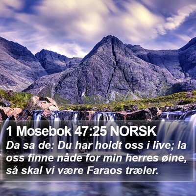 1 Mosebok 47:25 NORSK Bible Verse Image