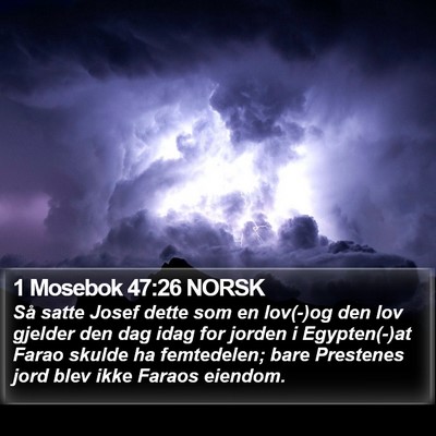1 Mosebok 47:26 NORSK Bible Verse Image