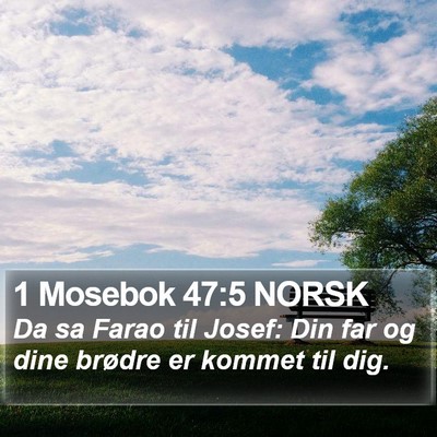 1 Mosebok 47:5 NORSK Bible Verse Image