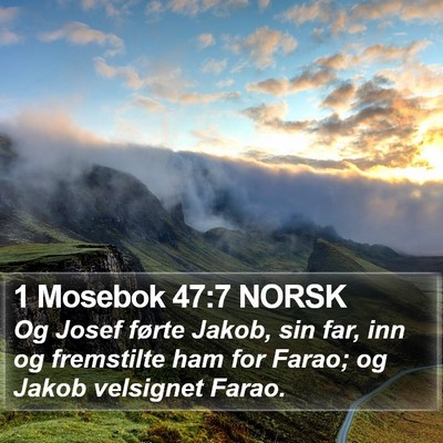 1 Mosebok 47:7 NORSK Bible Verse Image