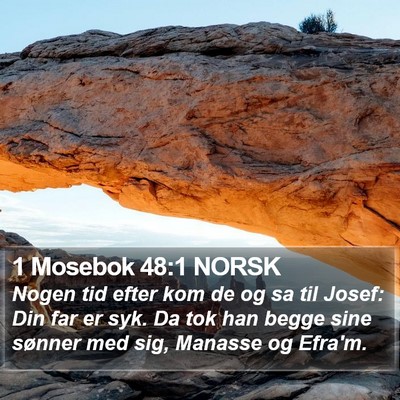 1 Mosebok 48:1 NORSK Bible Verse Image